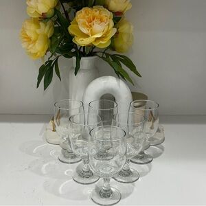 Clear Wine Glass Goblets Set